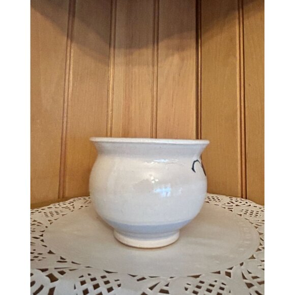 Artist Signed Studio Pottery Hand-Painted Ceramic Bee Design Planter Succulent P - Picture 6 of 8